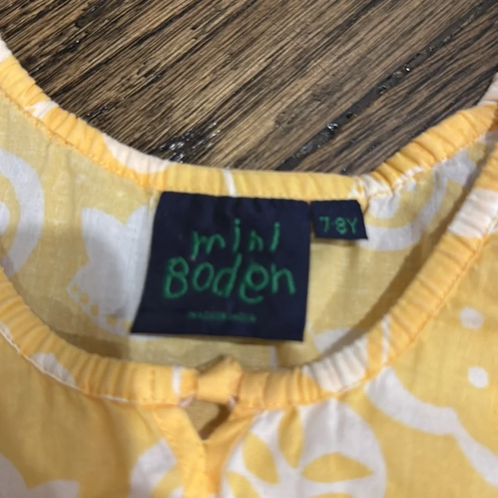 Yellow floral Mini Boden sundress - Picture 3 of 4